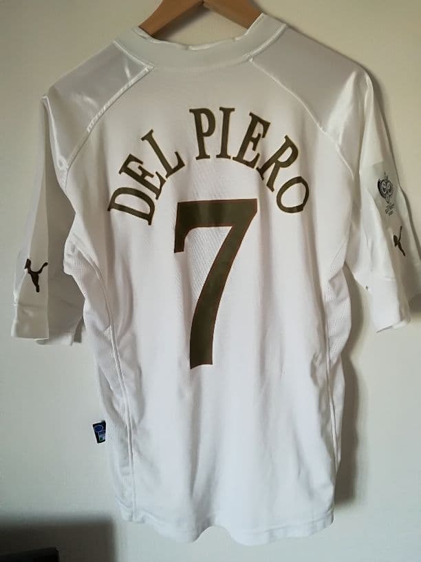 W杯2006ドイツ大会　イタリア代表　デルピエロ　　アウェイ　ゲームシャツ 有名デザイナーとのコラボ実現！イタリア代表、「2006アウェイ