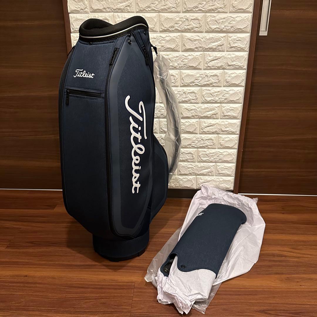 未使用 タイトリスト シンプルアスリート キャディバッグ CB191 ネイビー Titleist（タイトリスト） ゴルフ CB191 シンプルアスリート キャディ