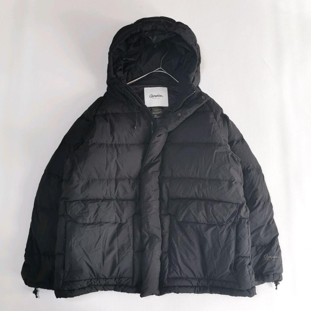 美品✨】ジムフレックス ダウンジャケット ホワイトグース ロゴ刺繍 М