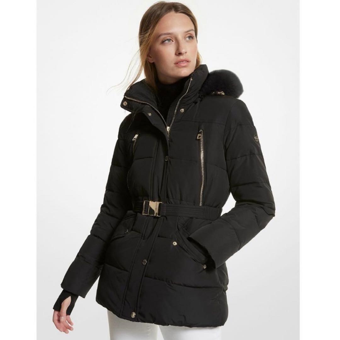 美品】MICHAEL KORS マイケルコース ダウンコート ブラックXS - メルカリ