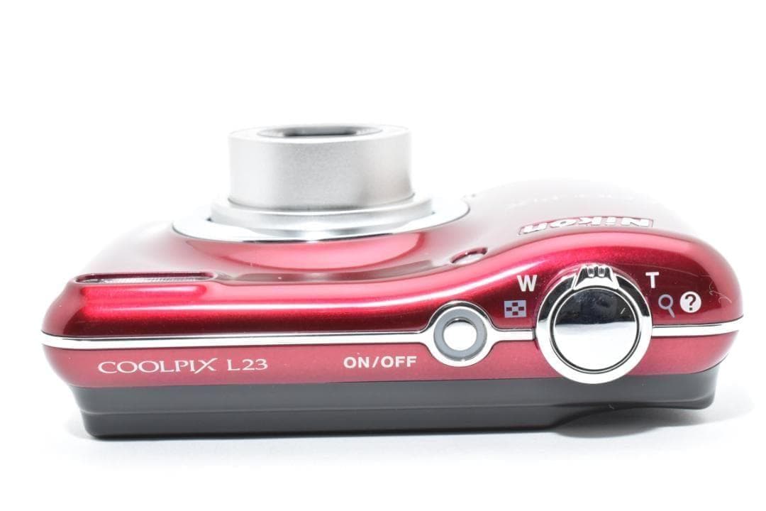 □ 美品・レッド□ ニコン Nikon COOLPIX L23 - メルカリ