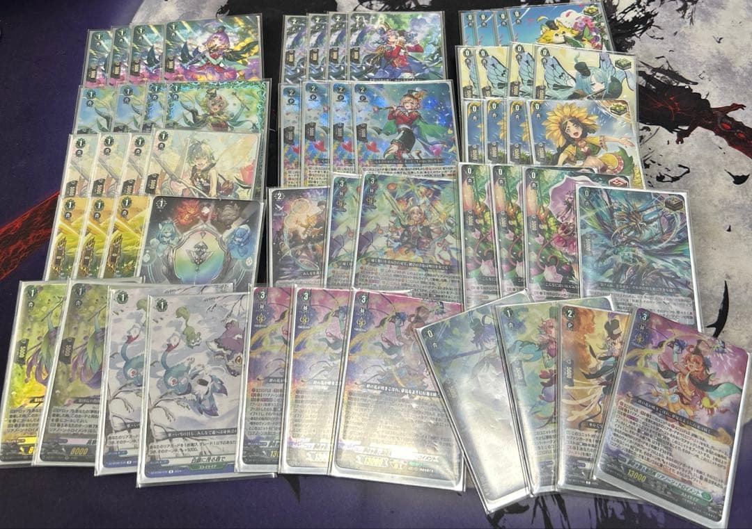 リアノーン　デッキ売り　二重スリーブ付き デュエマ 本格構築 白緑巨大天門 デッキ＆二重スリーブ ネロマノフ