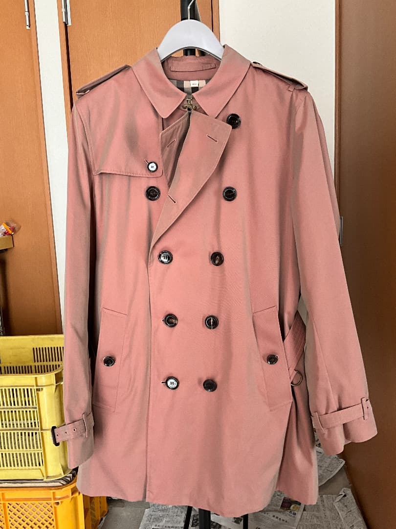 BURBERRY バーバリー ショートトレンチコート 54R 玉虫色茶ピンク burberry/バーバリー通販 | ショート チェルシー ヘリテージ トレンチ