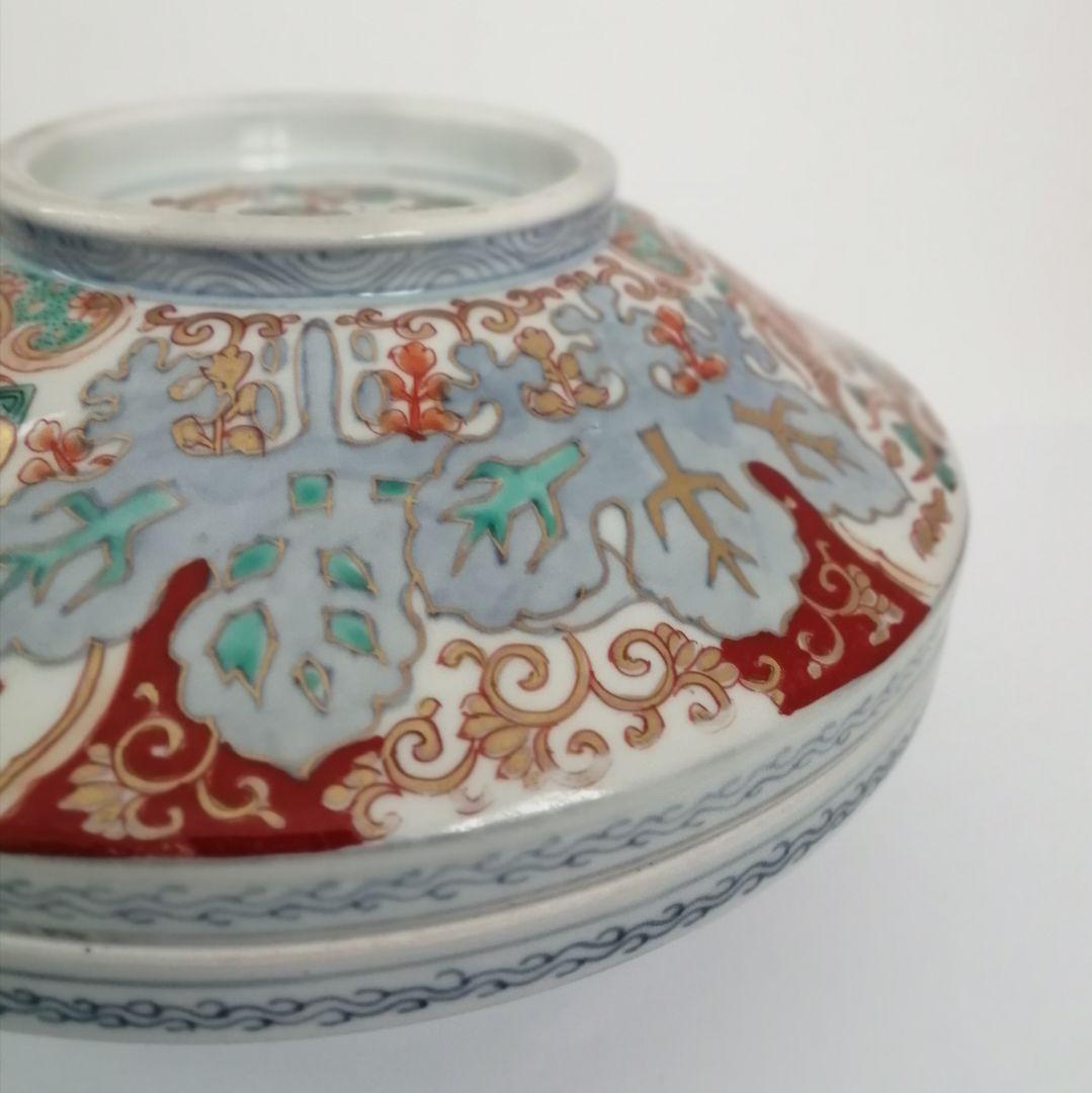 古伊万里 蓋物 色絵金彩 鳳凰と龍の図 食籠 - メルカリ