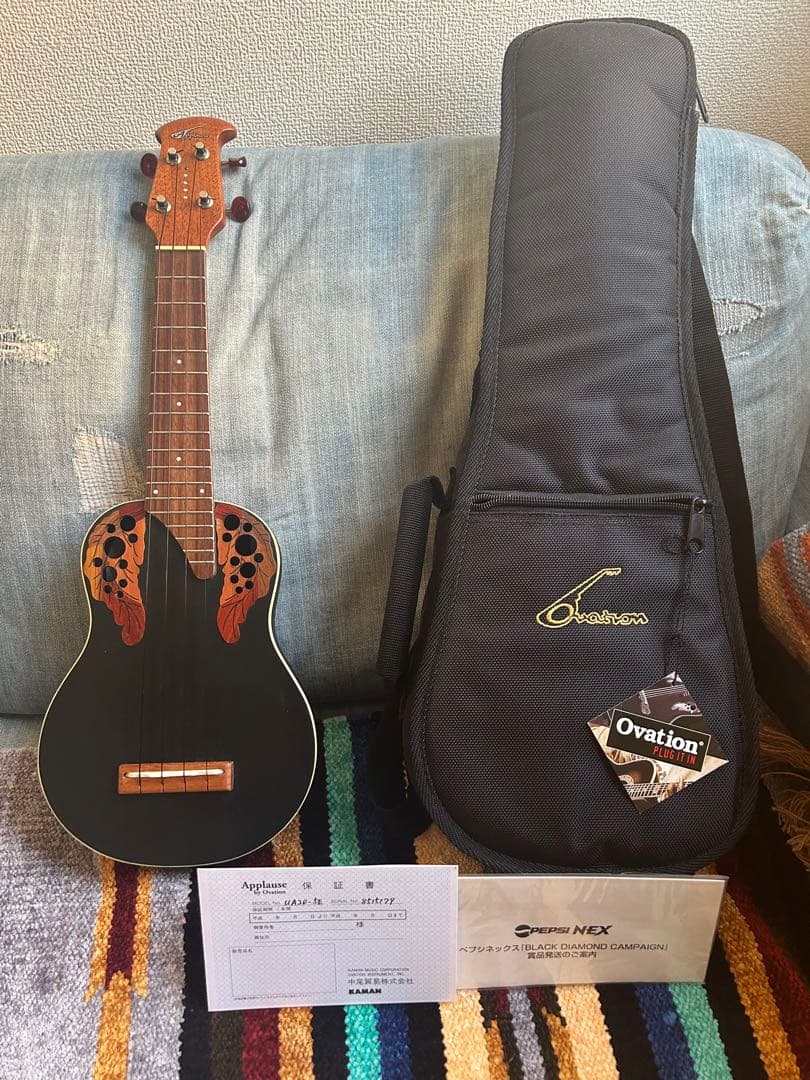 ⭐︎限定品 オベーション・ウクレレ「アプローズ UA20-5E」⭐︎ 楽天市場】Applause by Ovation UAE20-5E ピックアップ付き 新品