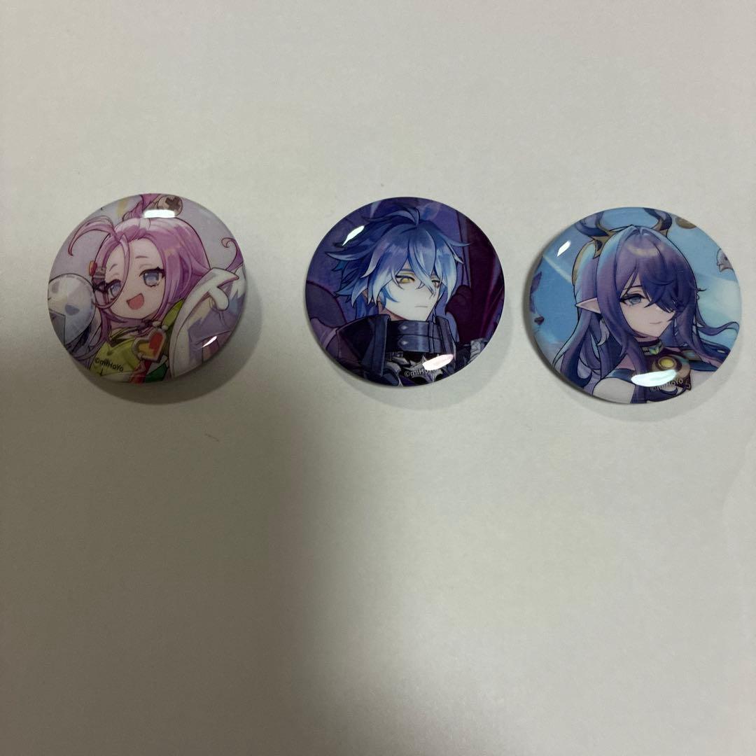 原神 未来屋書店 購入特典 ミニ缶バッジ フリンズ アイノ ラウマ 3点