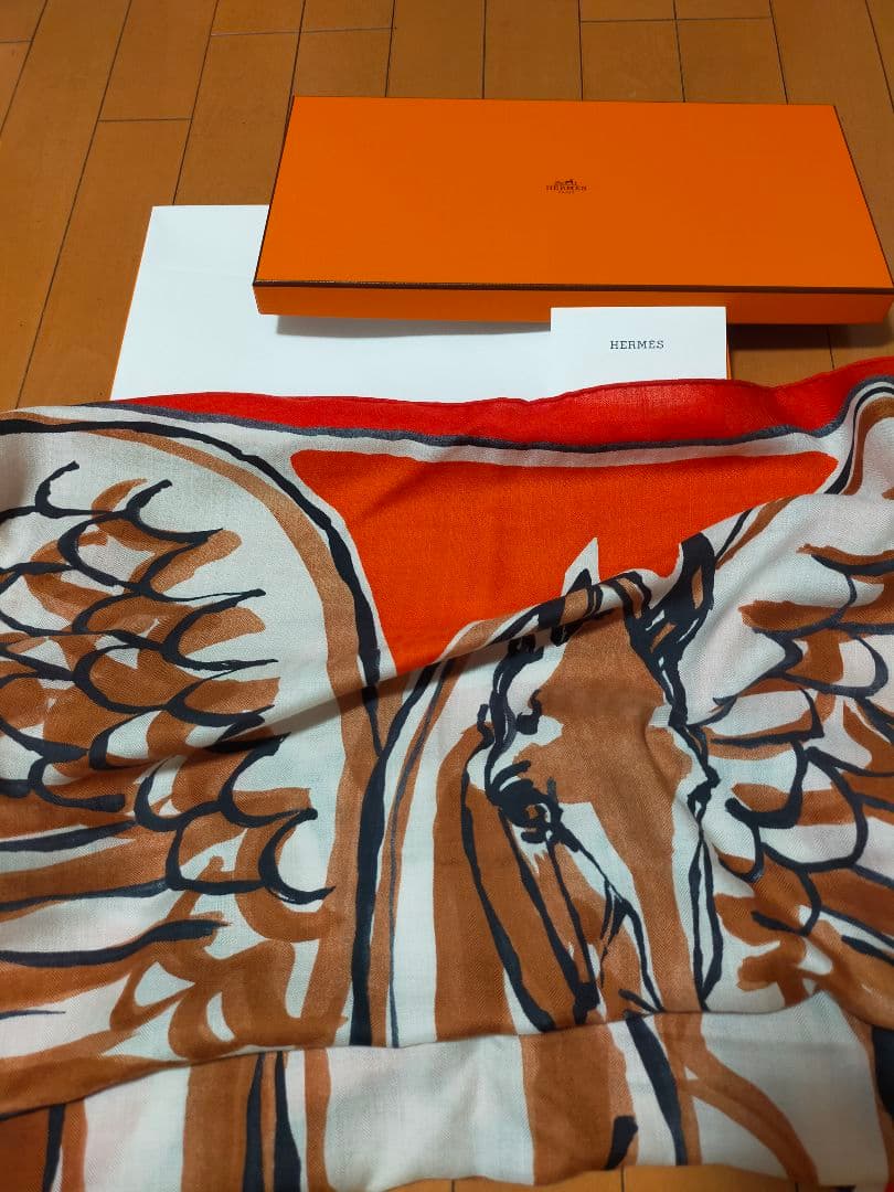 エルメス カレジェアン カシシル レア ペガサス オレンジ鈴木保奈美