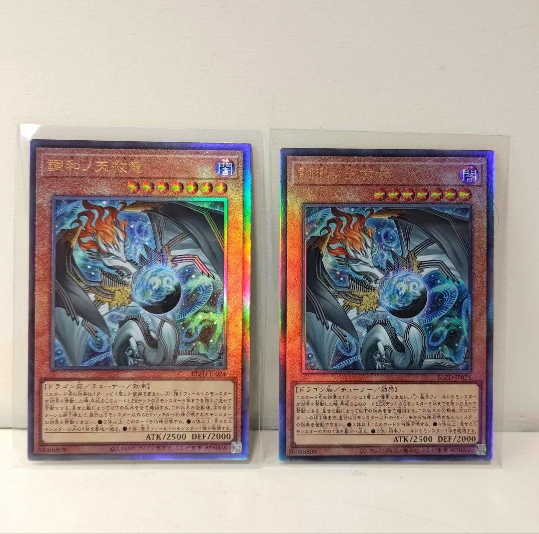 調和ノ天救竜　アルティメットレア　2枚 遊戯王 調和ノ天救竜 レリーフ 2枚セット BLAZING DOMINION