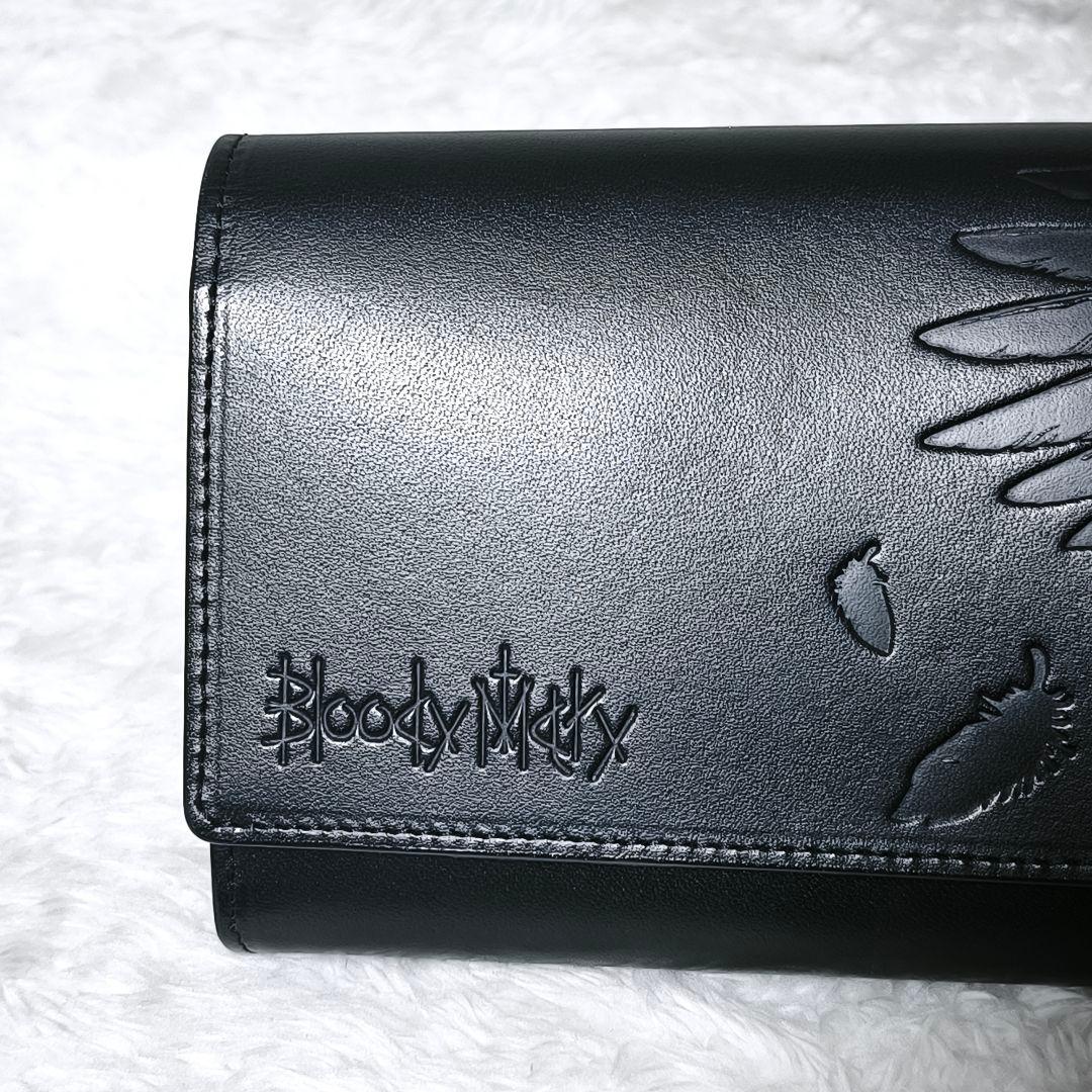 Bloody Mary 本革 レザー 長財布 鳥 羽 ブラック - メルカリ