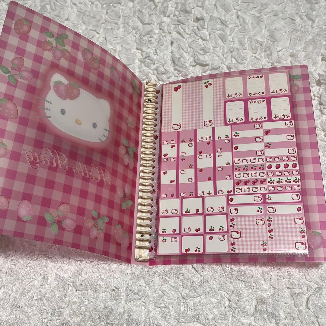 ハローキティ バインダー いちご柄 1999年 廃盤 平成レトロ