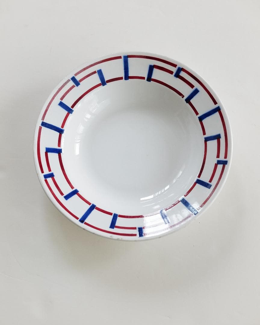 サンタマン st amand 変わりバスク柄 スープ皿 B