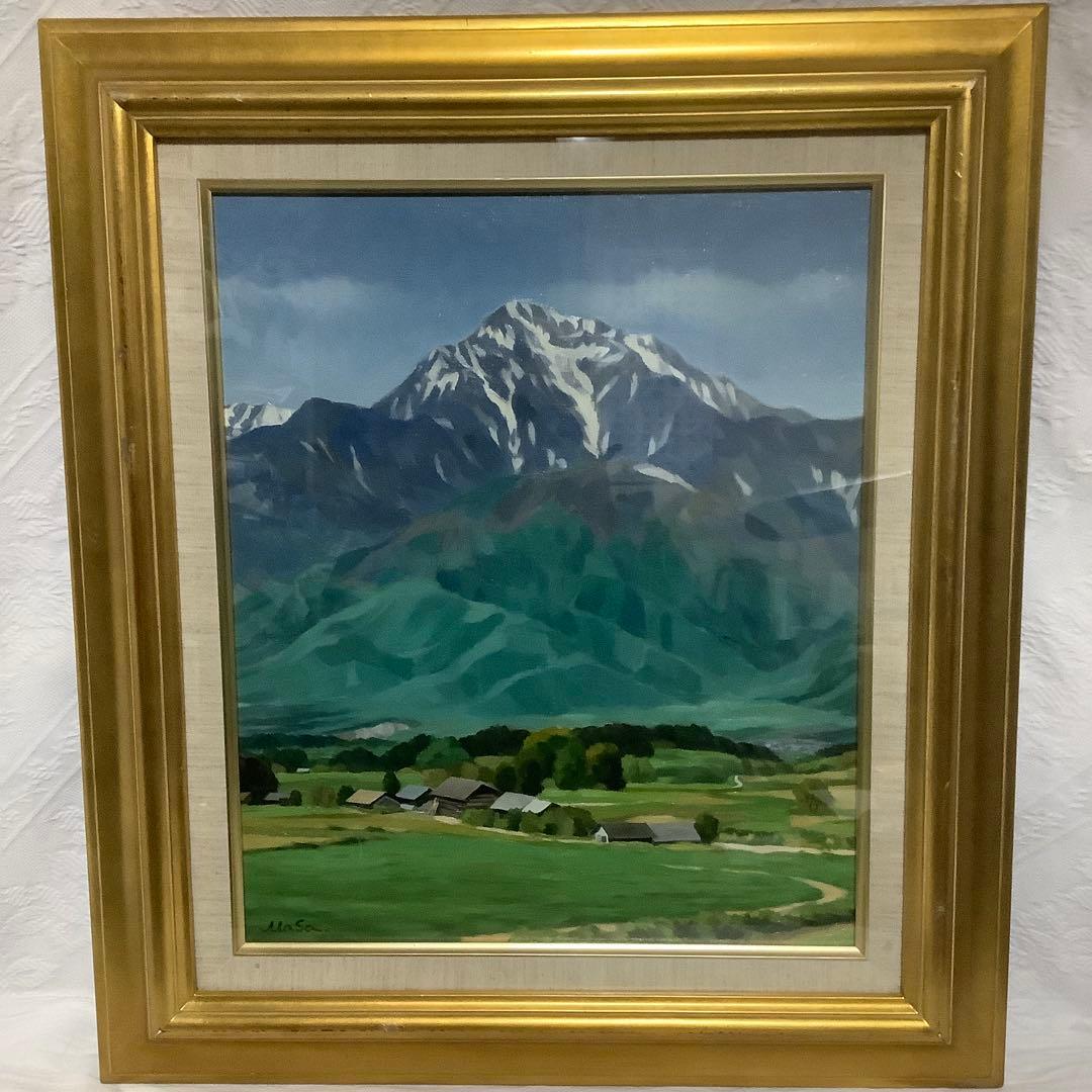 【真作】　池田正文　（甲斐路初夏）　油絵　8号　師:安井曾太郎 芸大油画科卒 油画［学部］｜Oil Painting [Bachelor] 晴域｜池田 爽人Fair Land