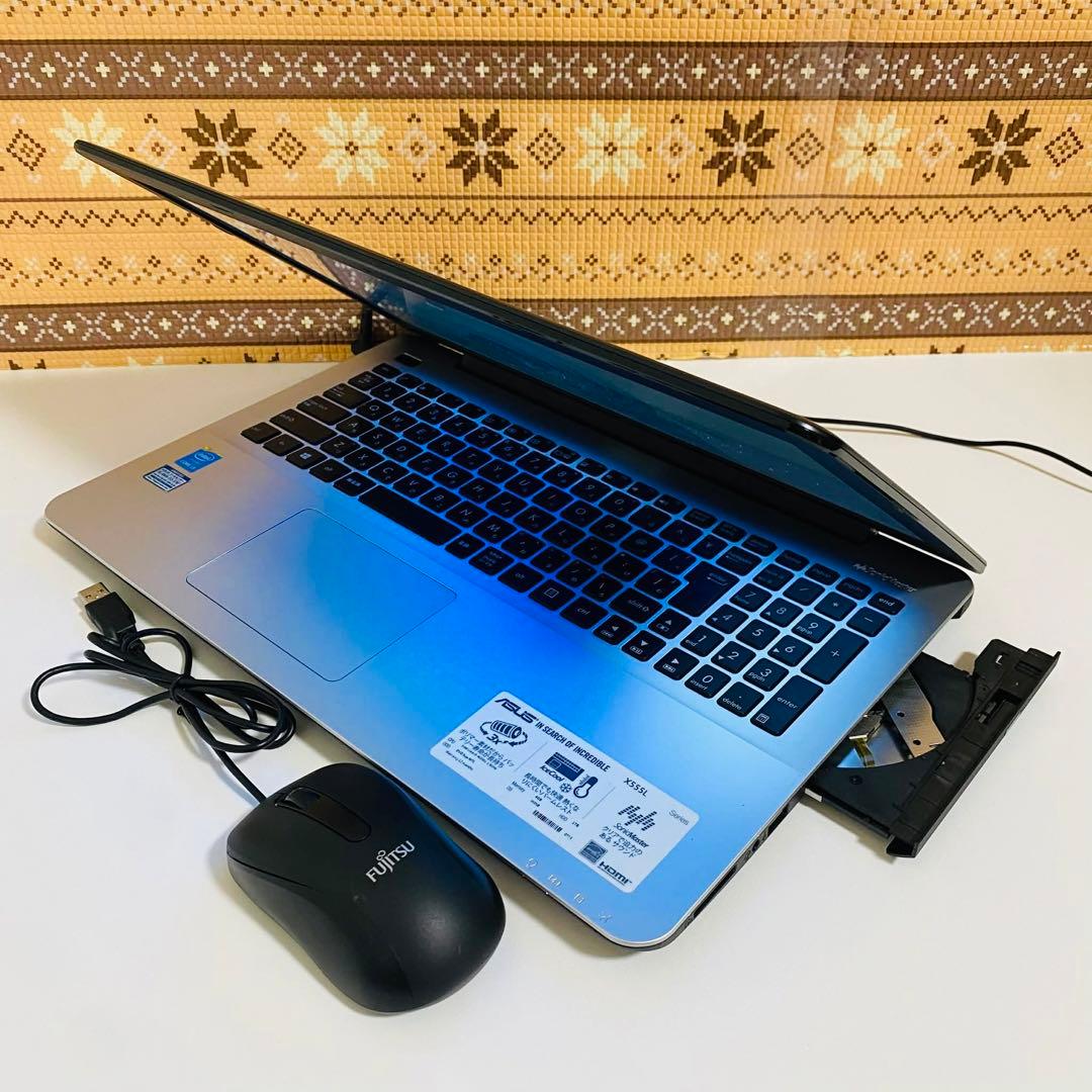 Y973 ASUSノートパソコンSSD高速 WEBカメラ Windows11