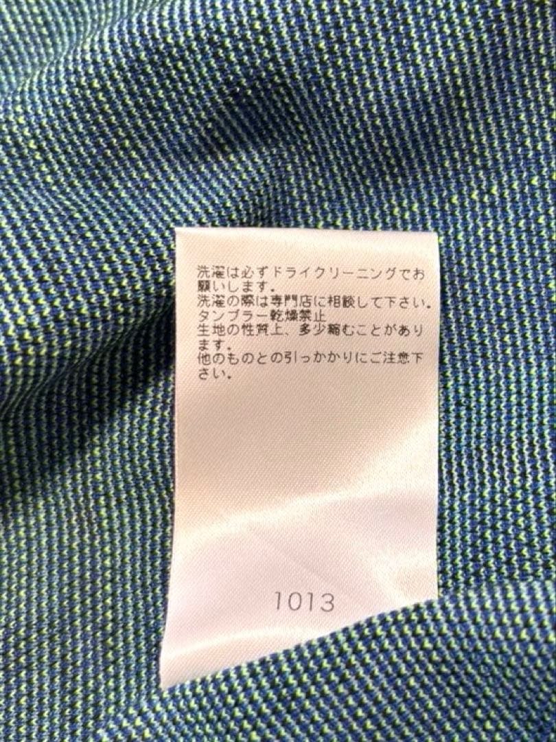 ラッセルノ ブルゾン 2重素材 表ナイロン100% シアー ブルーチェック柄