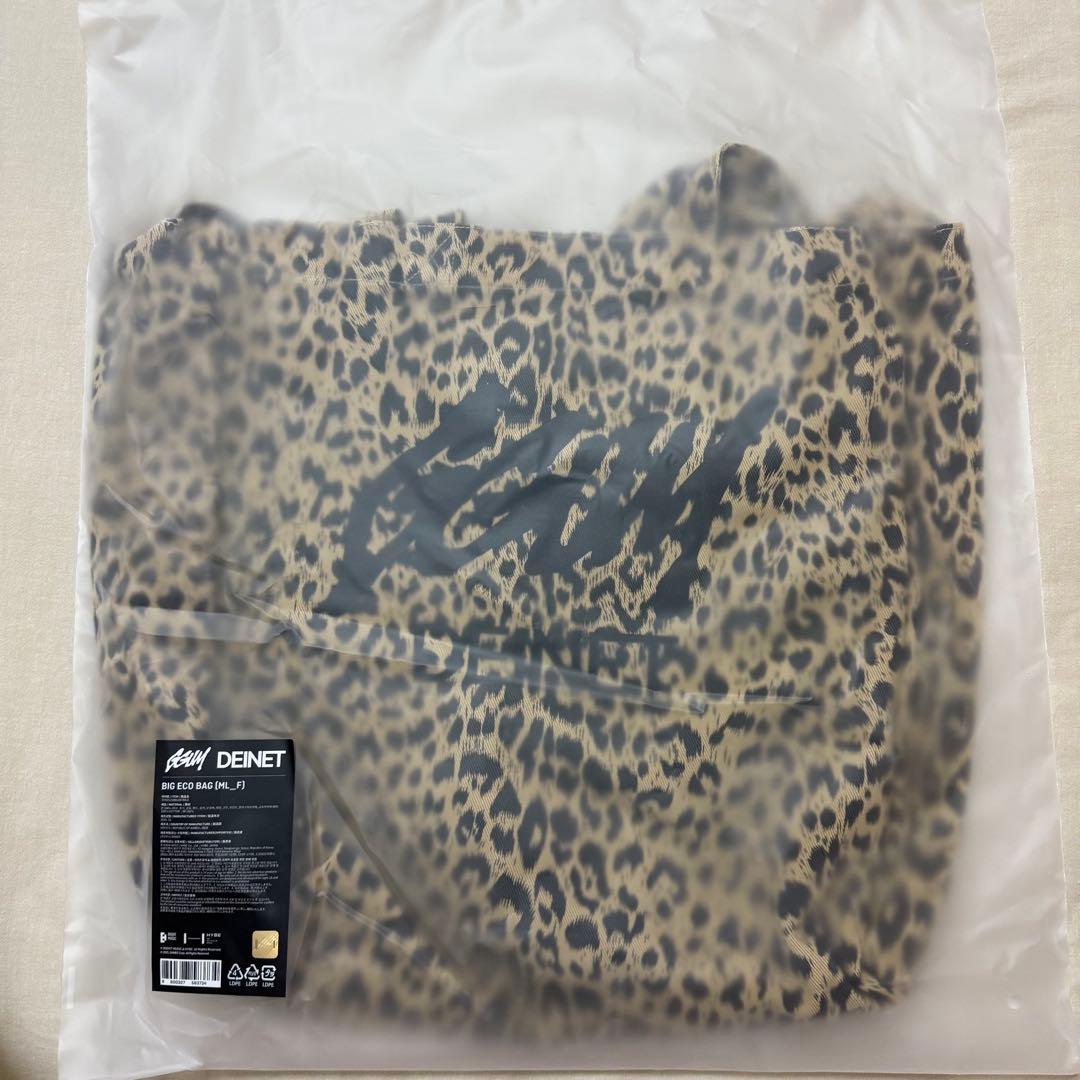 TXT GGUM DEINET エコバッグ ヨンジュン DEINET YEONJUN GGUM X DEINET Big Eco Bag - Leopard-print