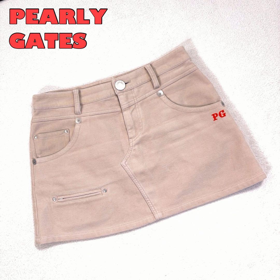 PEARLY GATES】パーリーゲイツ ゴルフスカート ロゴ刺繍 5ポケット