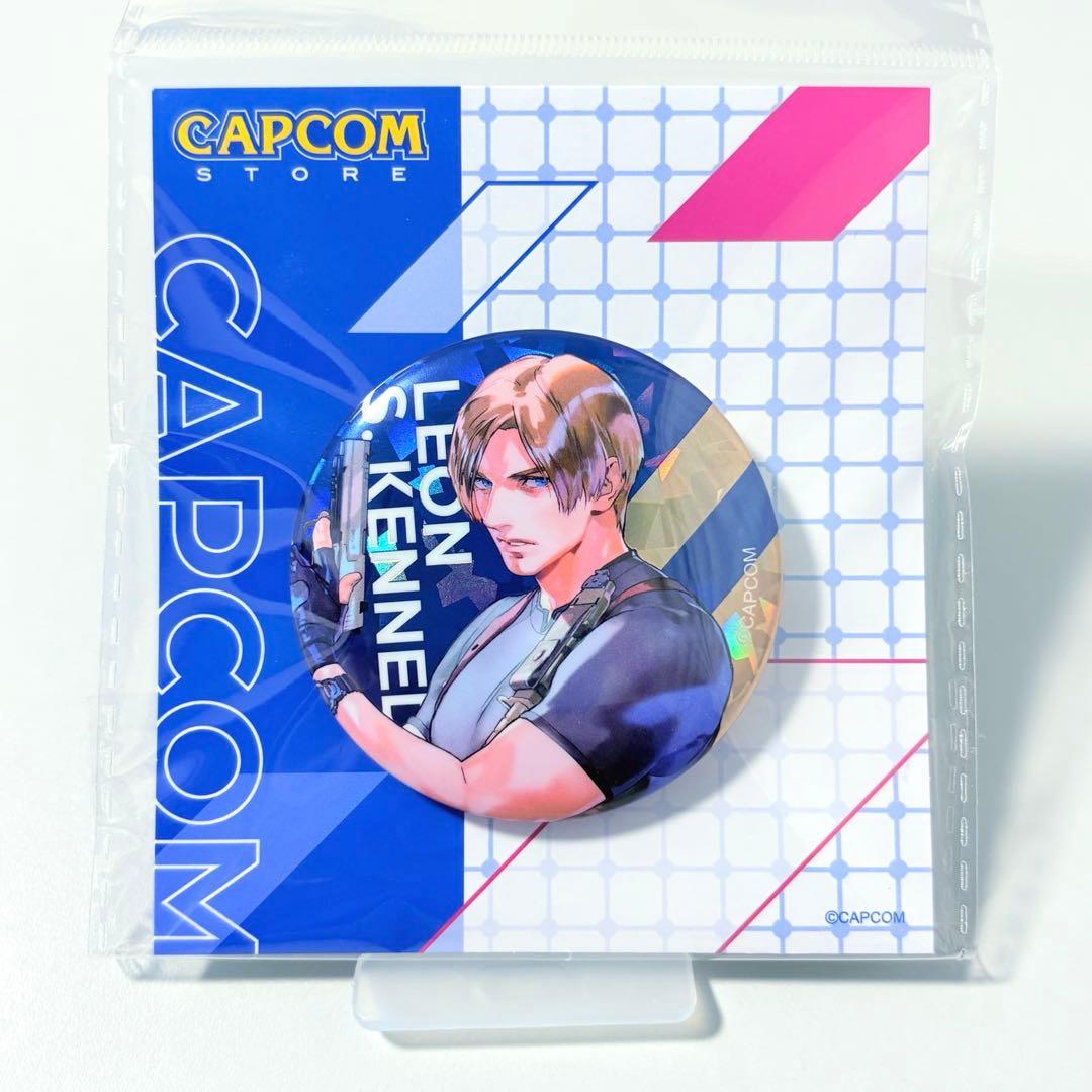 バイオハザード ホログラム缶バッジ レオン カプコンストア - メルカリ