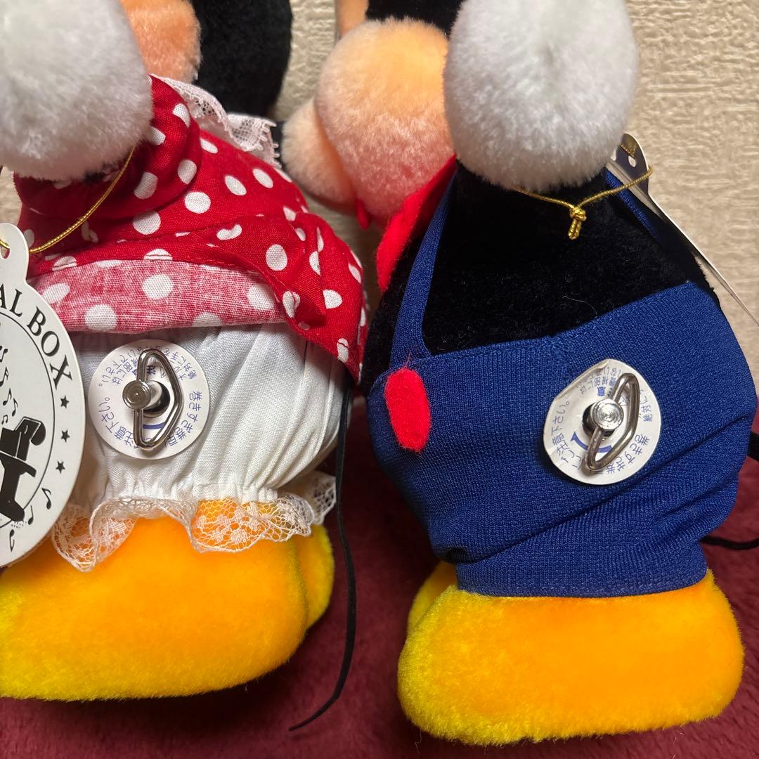 サンキョーオルゴール　ディズニー　ミッキー　ミニー　　　首振り　レトロ