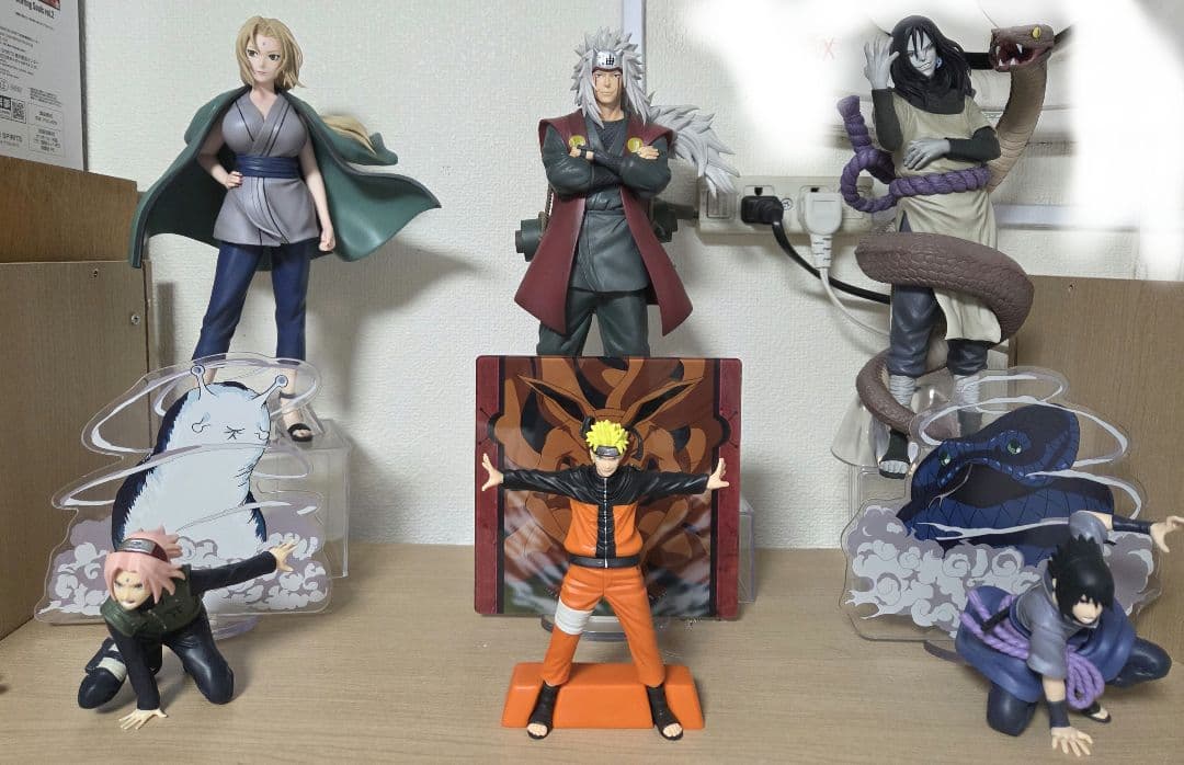NARUTO 一番くじ伝説の三忍フィギュアセット 新たなる三竦みさくら、サスケ 一番くじ NARUTO-ナルト- 疾風伝 伝説の三忍｜一番くじ倶楽部｜BANDAI
