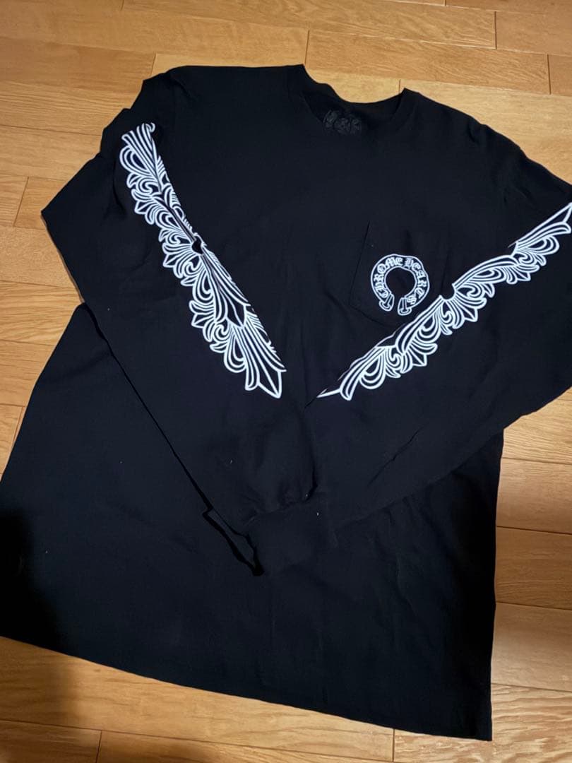 クロムハーツ　長袖Tシャツ　Lサイズ アームロゴ　ビッグロゴ　ブラック 楽天市場】CHROME HEARTS LONG SLEEVE T-SHIRT LOGO クロムハーツ 長袖