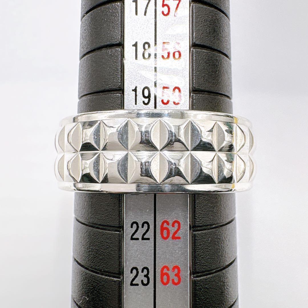 極美品 ティファニー スタッズ ピラミッド ドイツ製 リング 20号