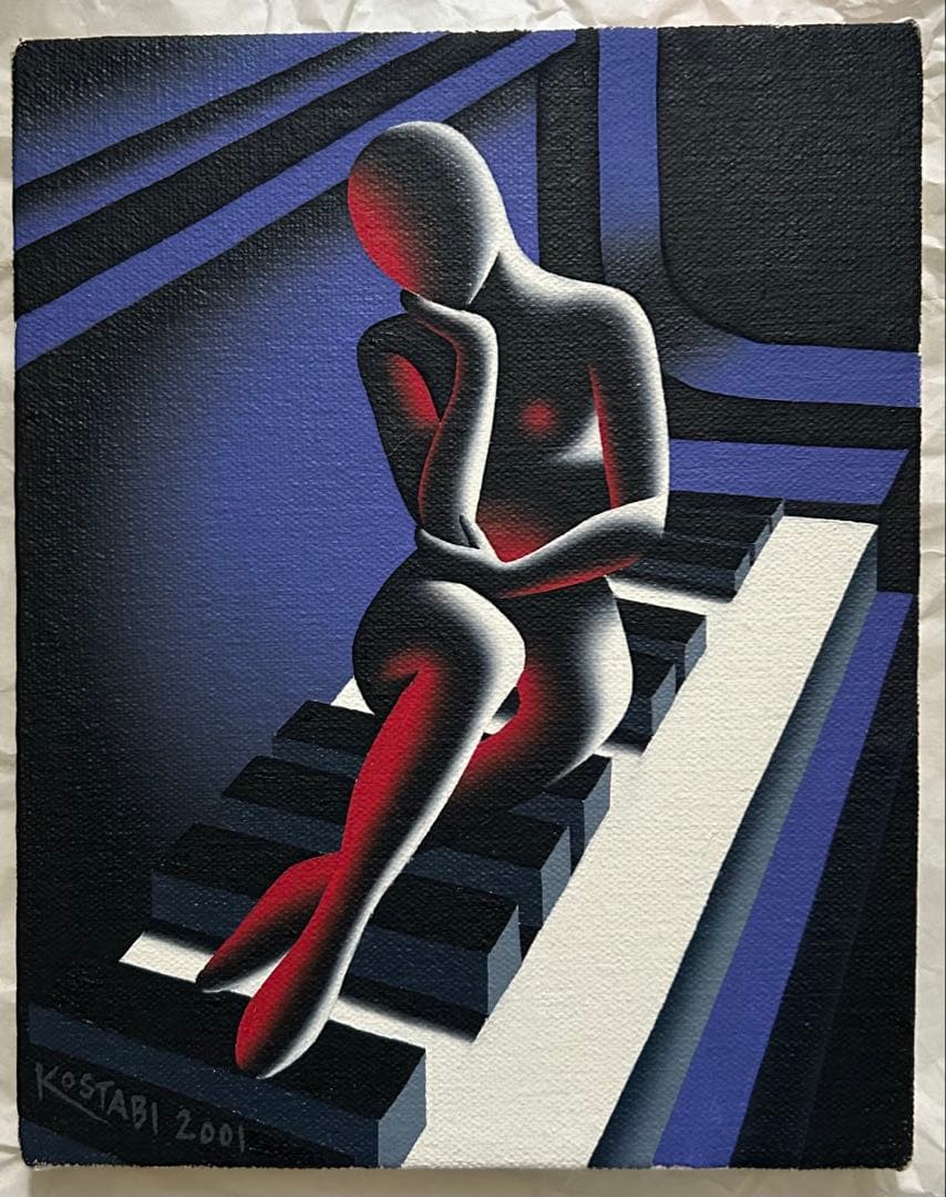☆マークコスタビ MARK KOSTABI 2001年 アクリル画１点物☆ ☆マークコスタビ MARK KOSTABI 2001年 アクリル画1点物☆