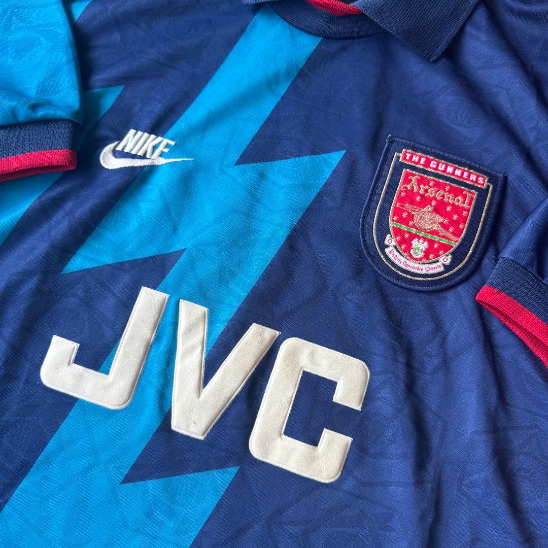 【希少アウェイモデル】アーセナル ９５／９６（A）JVC／襟付きモデル