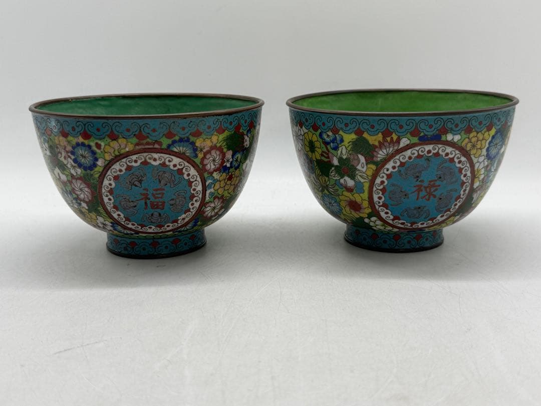 中国　民国期　七宝焼　福禄寿碗1対　景泰藍　送料込み251217 中国 民国期 七宝焼 福禄寿碗1対 景泰藍 送料込み251217 - メルカリ