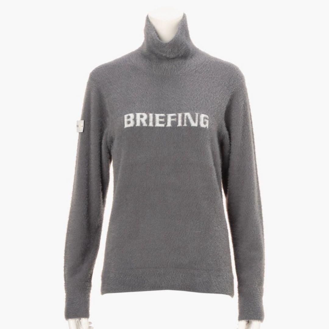 新品　BRIEFING SHAGGY LOGO TURTLENECK KNIT BRIEFING - 【25AW】【レディース】WS SHAGGY LOGO TURTLENECK KNIT