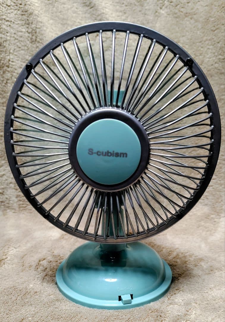 S-cubism 卓上扇風機 ミントグリーン - メルカリ