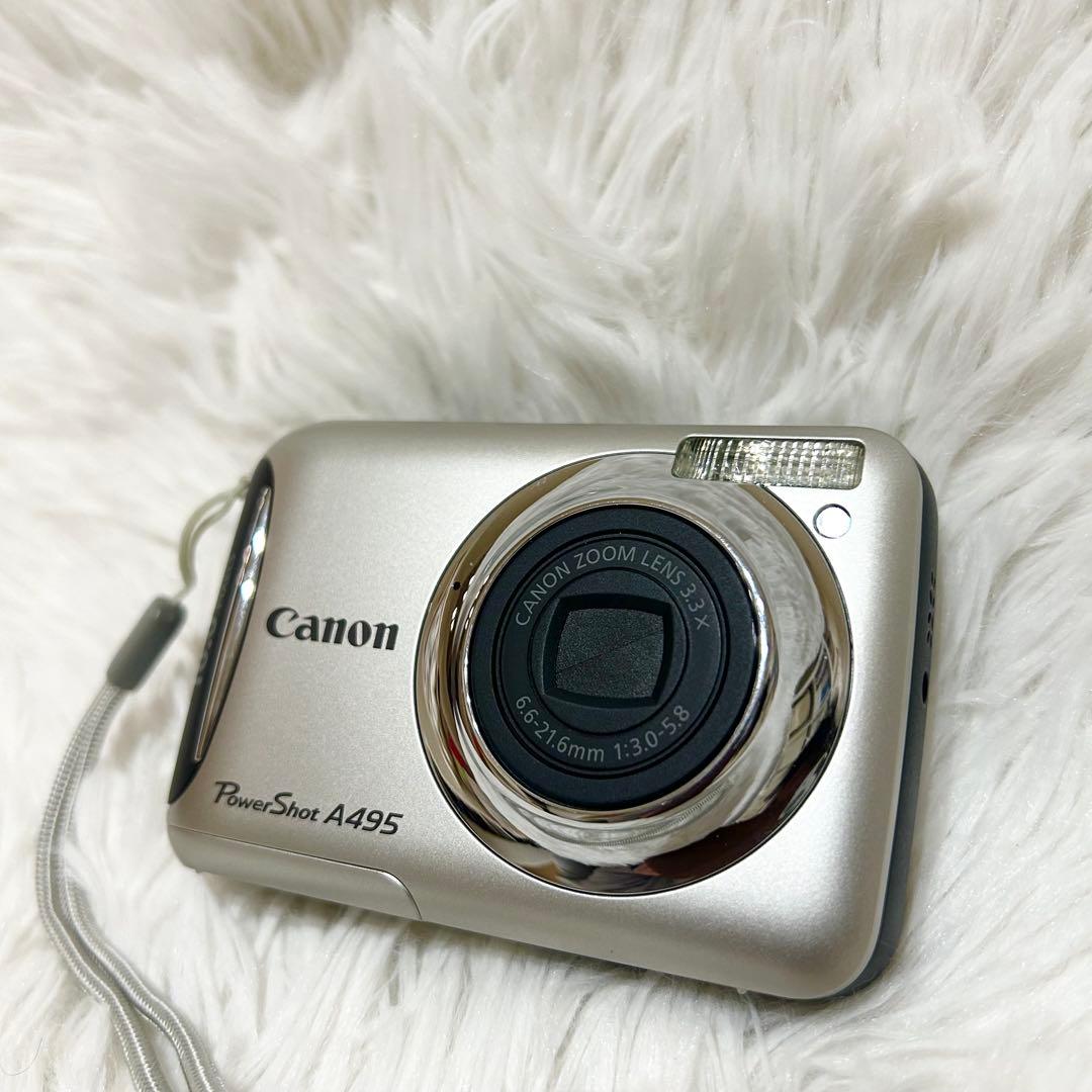 未使用級✨箱付✨Canon PowerShot A495 単3電池式 動作良好✨ - メルカリ