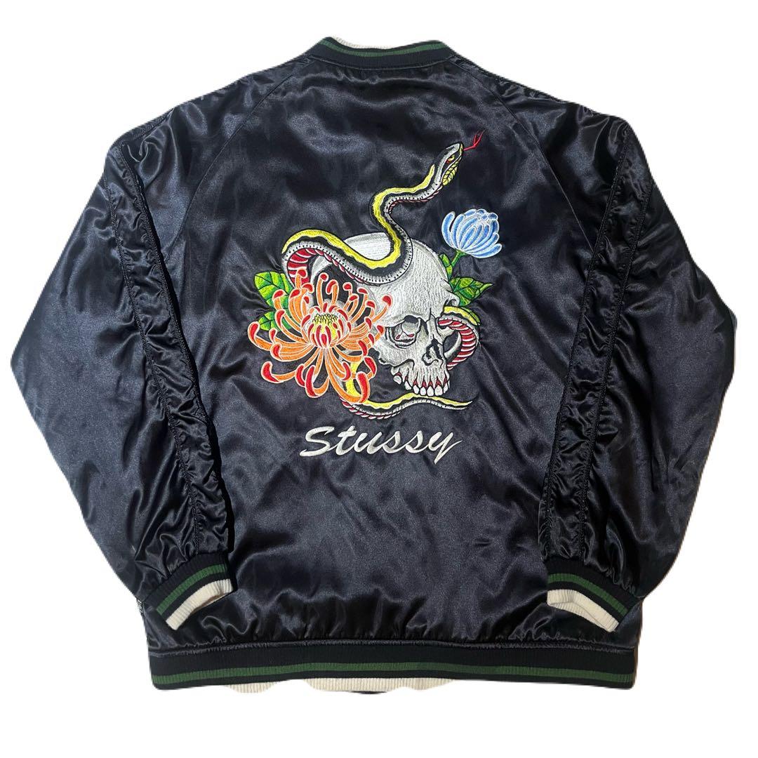 stussy スカル&スネーク スカジャン スタジャン XL old 00s - メルカリ