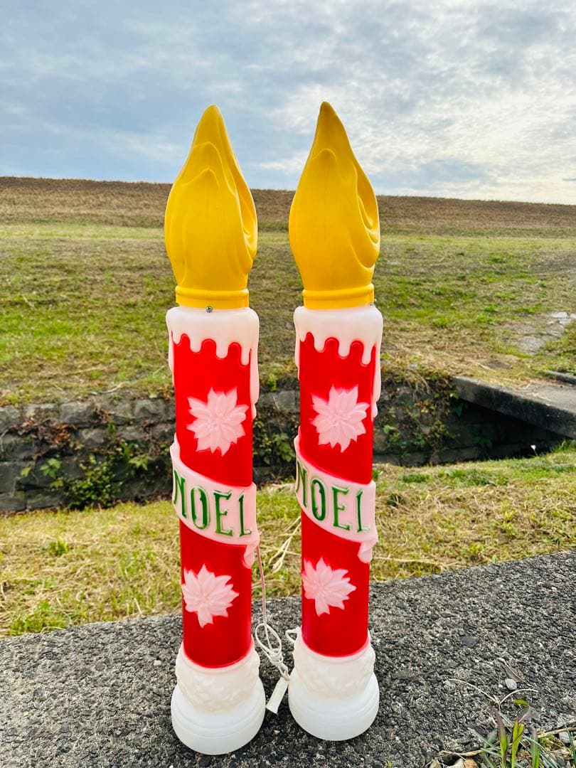 ビンテージ ノエル キャンドル イルミネーションライト ブローモールド ライト Amazon.co.jp: PMU クリスマスライトアップノエルキャンドル - ブロー