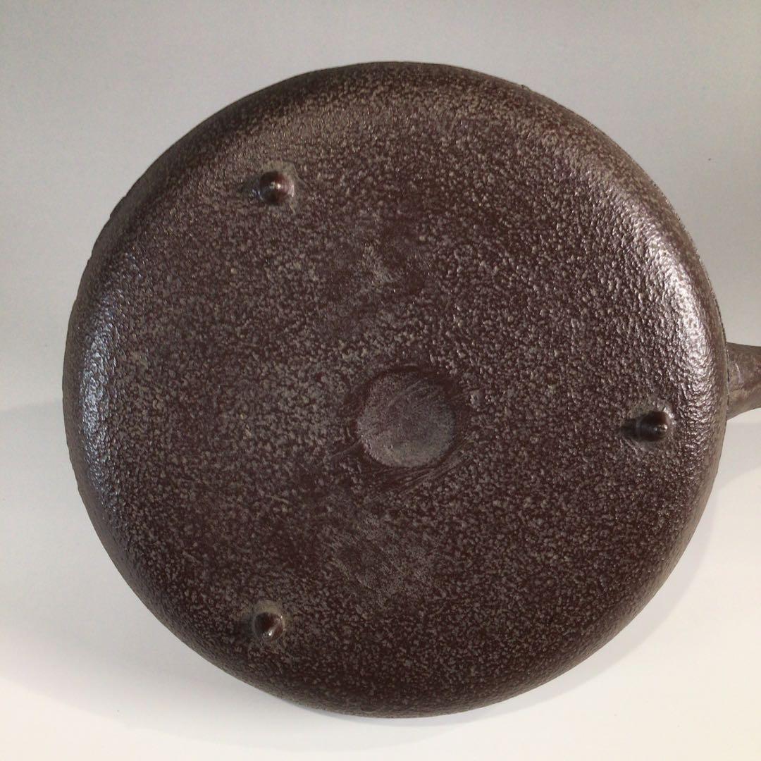 P385 銚子 『釜師 佐藤浄清造』『替蓋付』『平丸霰地紋』 共箱 酒