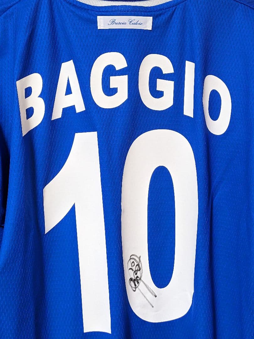 セリエAブレシア ロベルト・バッジョ直筆サイン入りユニホーム