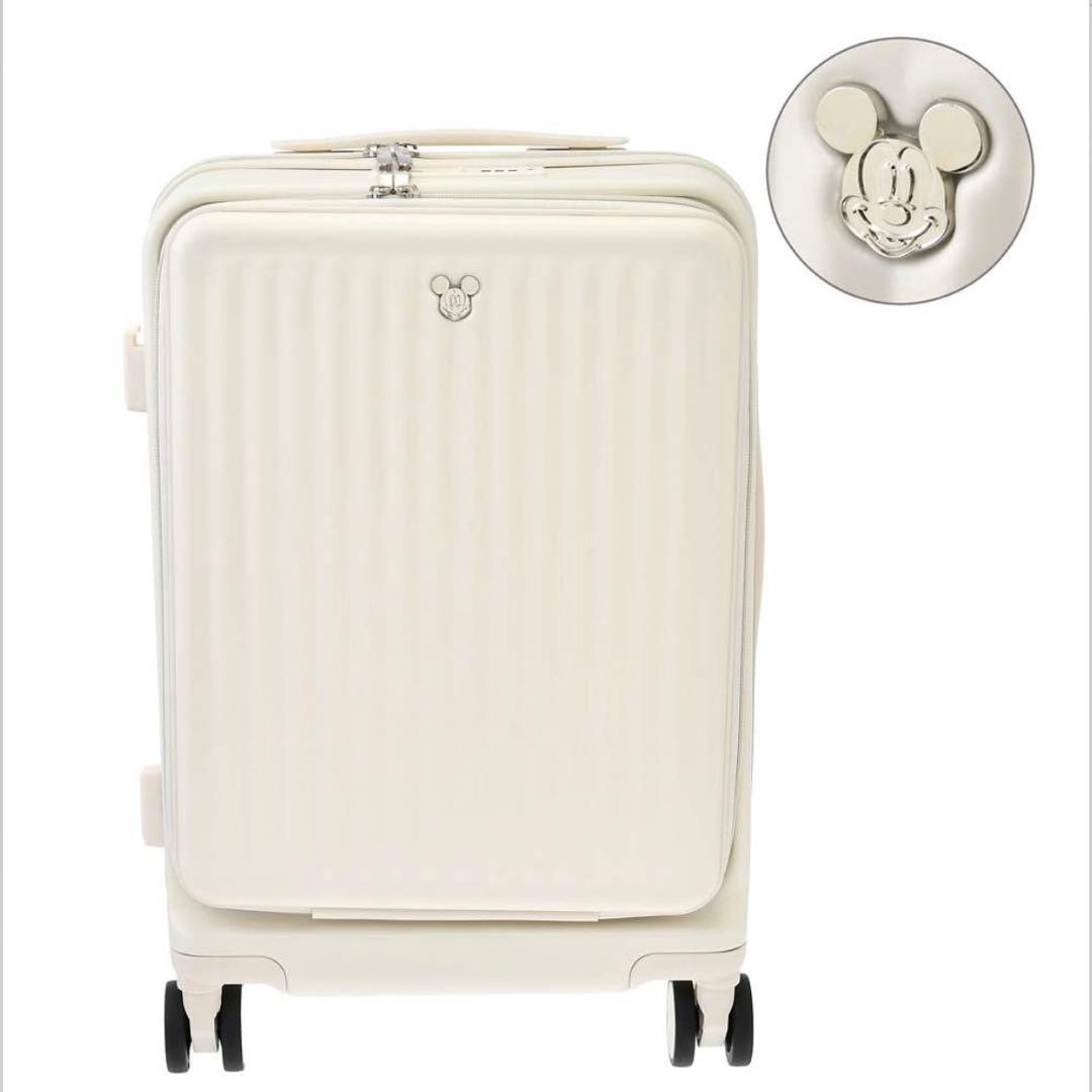 ディズニーストア ミッキー スーツケース アイボリー - メルカリ