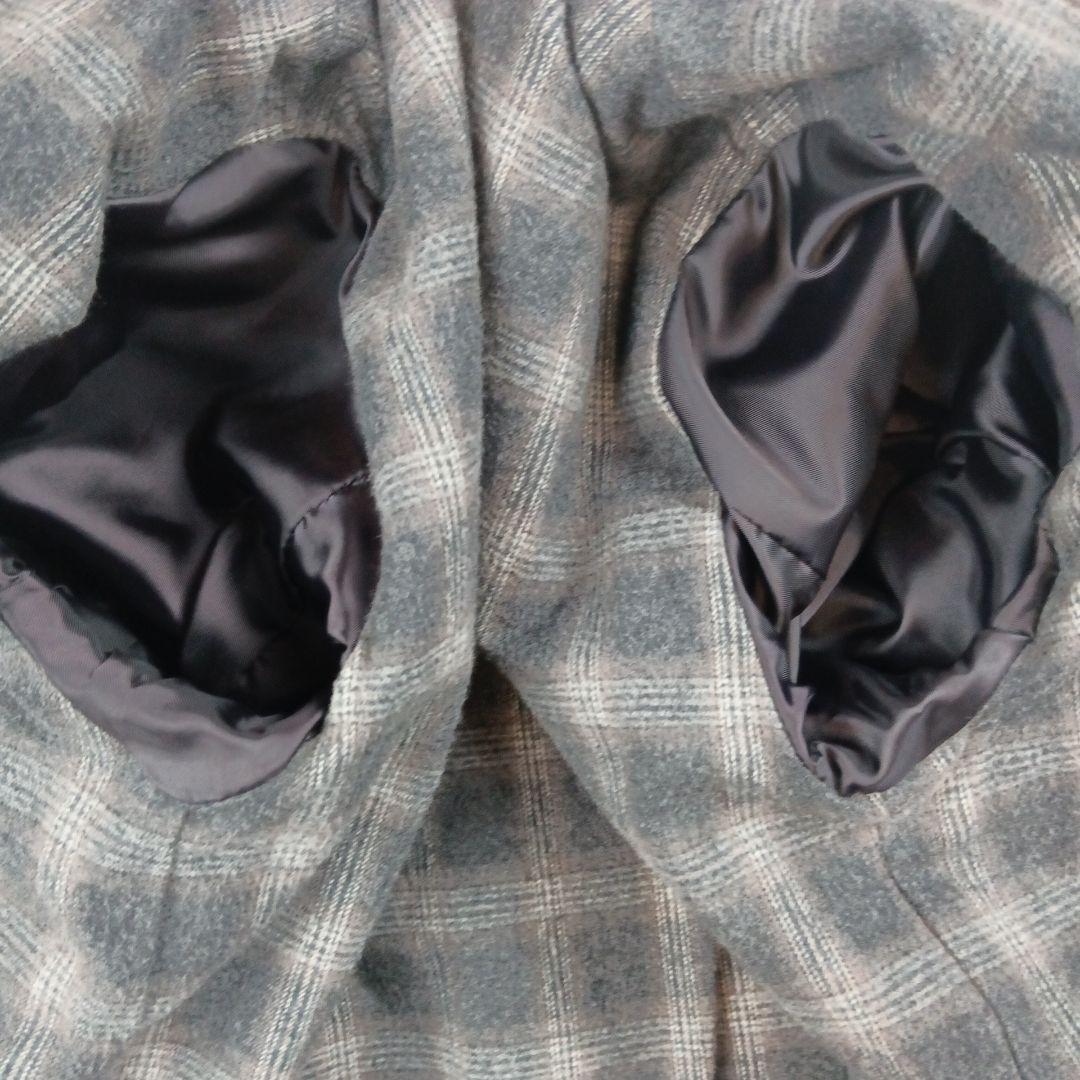 PS ポールスミス カーコート ラムレザー М ブラウン チェック ベルト