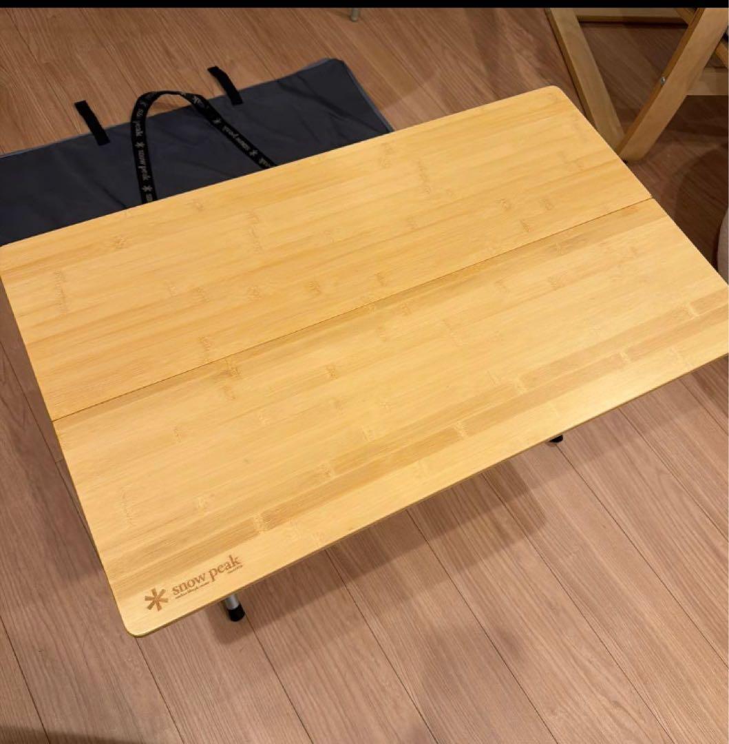 スノーピーク　ワンアクションローテーブル 10年愛用！スノーピーク「ワンアクションローテーブル竹」を本気