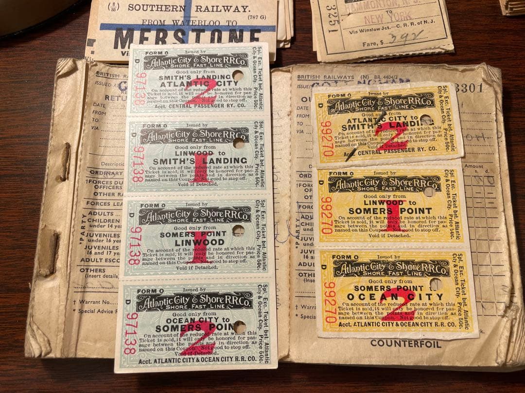 イギリス 鉄道チケット 冊子 レアな鉄道チケット詰め合わせ