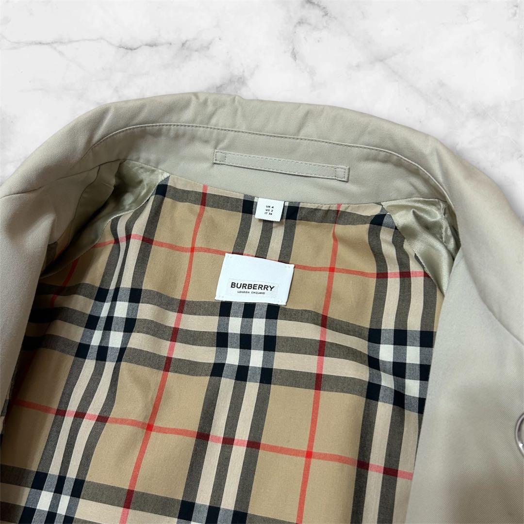 BURBERRY ホースフェリー ステンカラー コート ロゴ バーバリー 36
