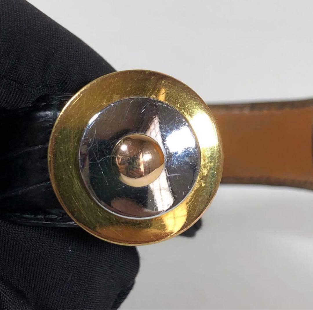 ◇美品◇ 希少 HERMES エルメス バングル クロコダイル レザー