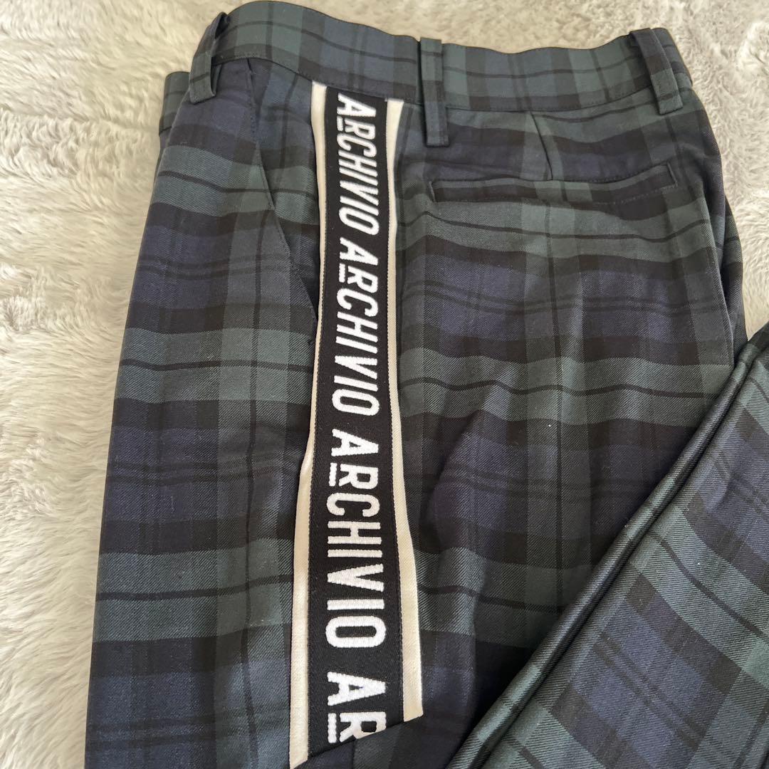 ARCHIVIO チェック柄パンツ46サイズ - メルカリ
