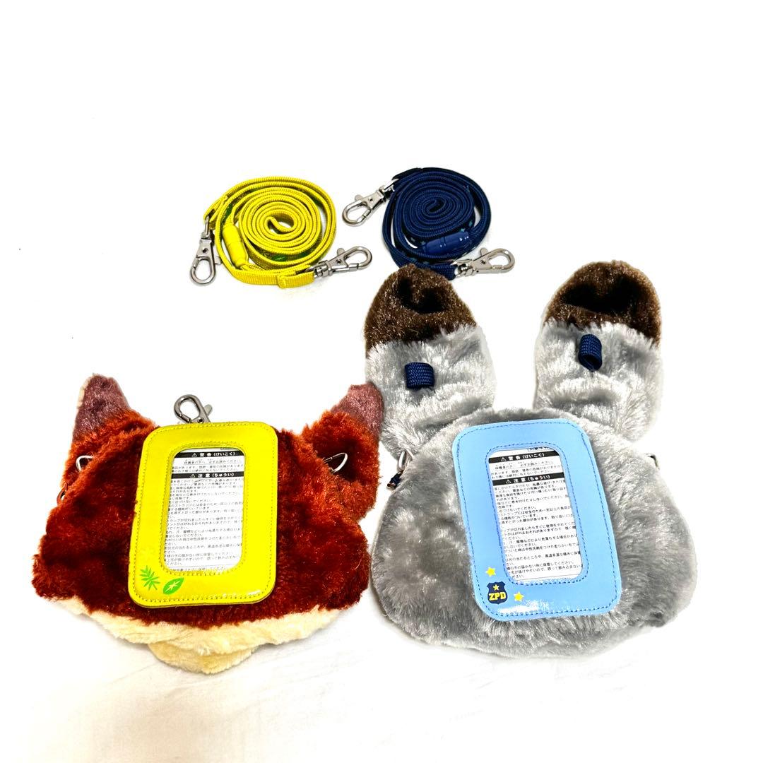 ディズニー　ズートピア　ポシェット　パスケース　ジュディ　ニック　2つ