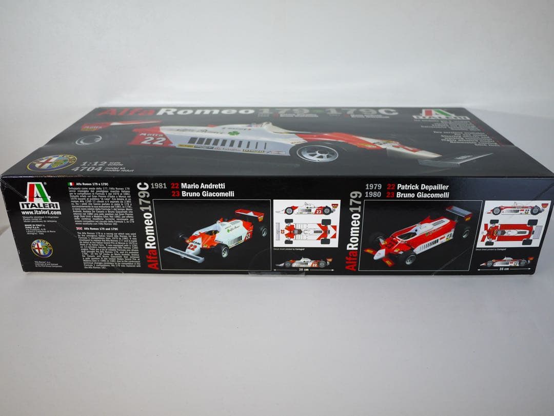 自動車 Alfa Romeo 179 179C 1:12 No 4704 ITALERI