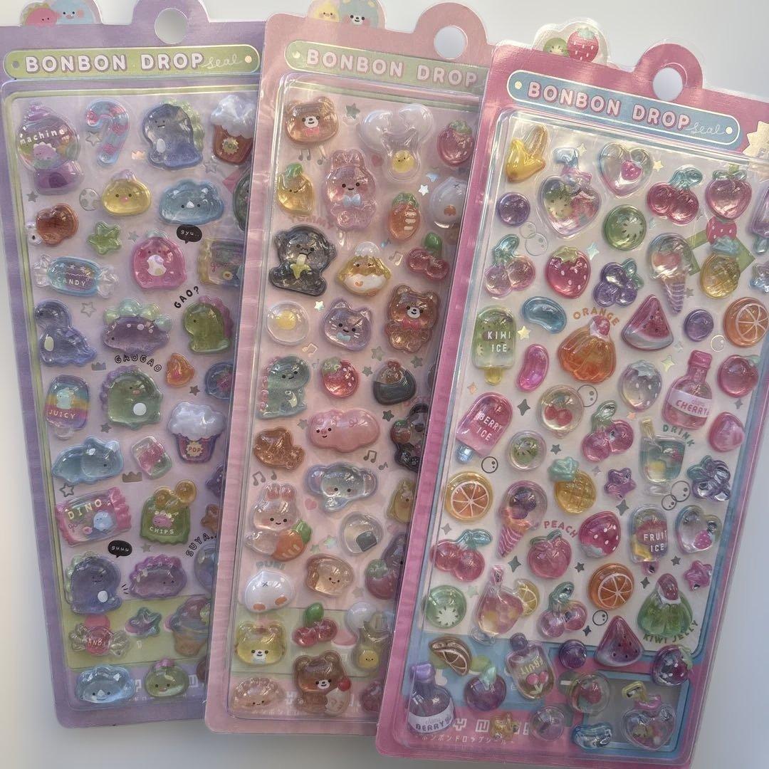 正規品　ボンボンドロップシール　がおがお　ふるーつ　もぐもぐ Q-lia(クーリア) BONBON DROP SEAL(ボンボンドロップシール) ふるーつ