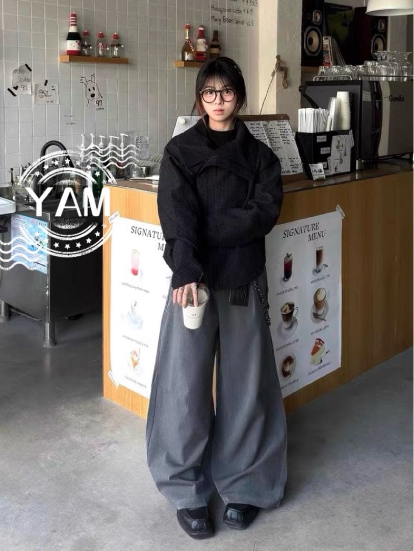 JCAESAR ZIPPER-JACKET WITH H斜めジップジャケット短丈 - メルカリ