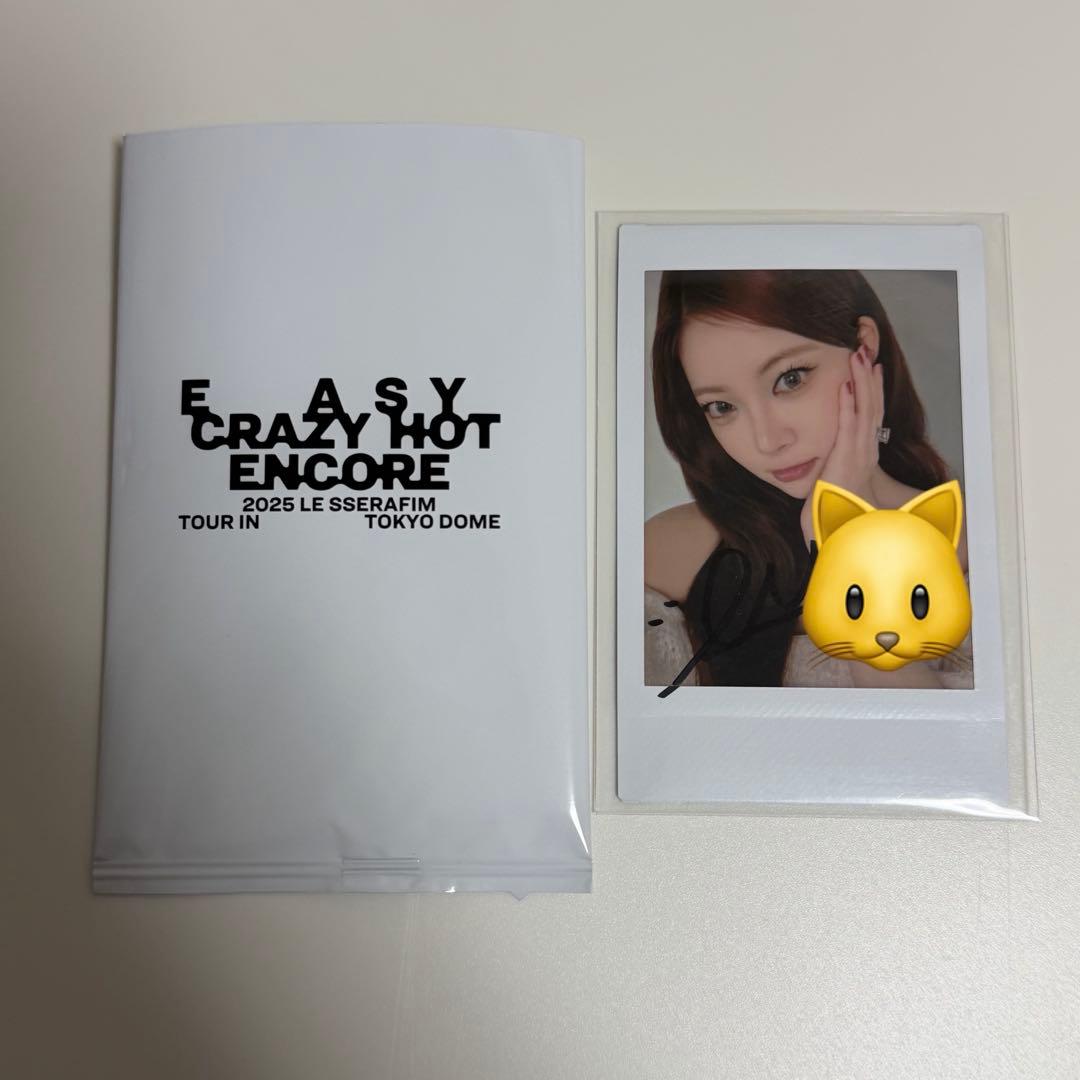 LE SSERAFIM ルセラ 直筆サインチェキ インスタントフォト ウンチェ