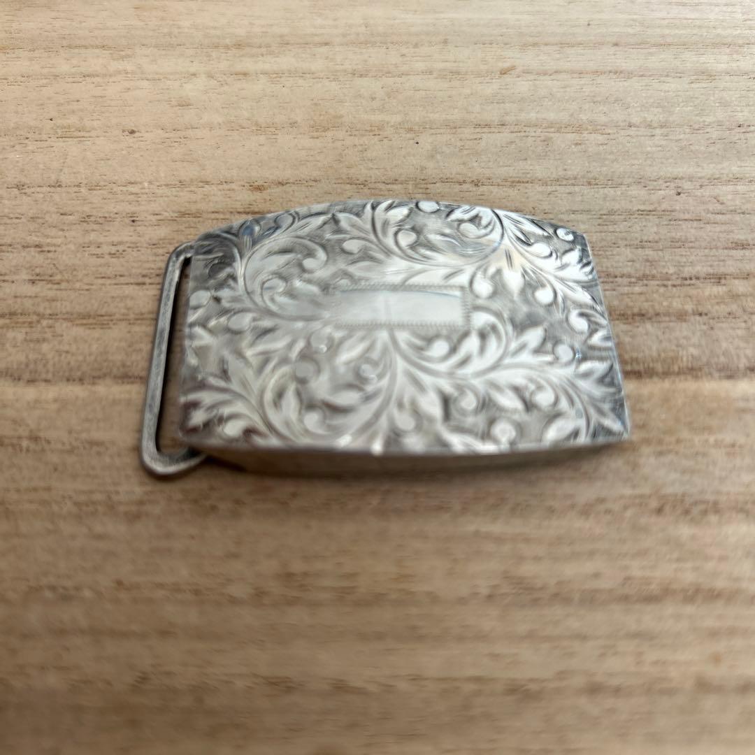 銀製　SILVER シルバーバックルFUJI MOTORS 细工彫刻 20g 銀製 SILVER シルバーバックルFUJI MOTORS 细工彫刻 20g