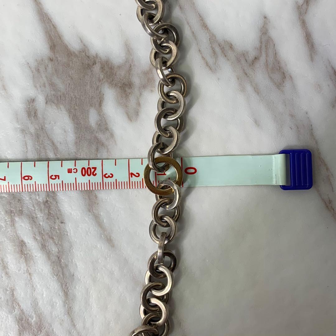 2001年製 ティファニー サークルリンクブレスレット k18 シルバー925