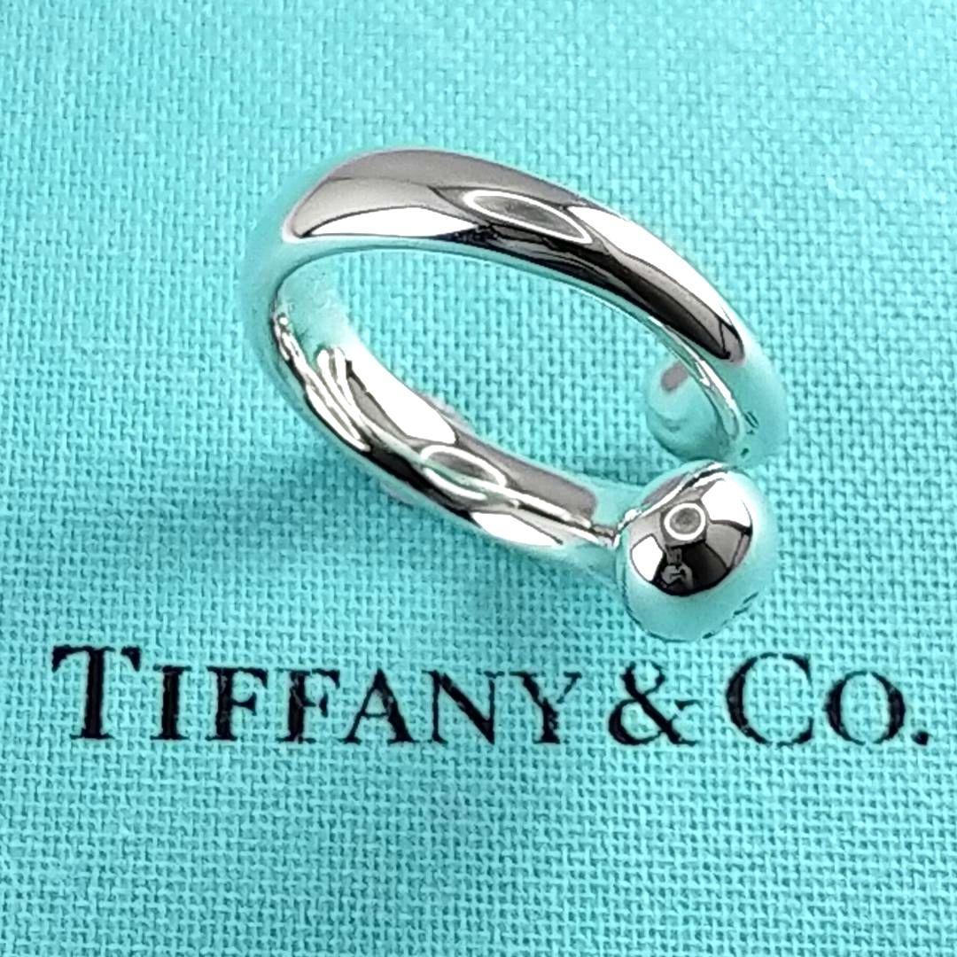○SALE○【ティファニー】ティアドロップ エロンゲイテッド リング 11号